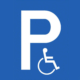 Behinderten-Rollstuhl Parkplatz_Logo